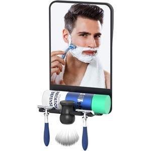 COSMIRROR Fogless Shower Mirror for Shaving with Multiple Razor Holders, No-Drilling, Adjustable, Shatterproof & Waterproof - 1 of 4