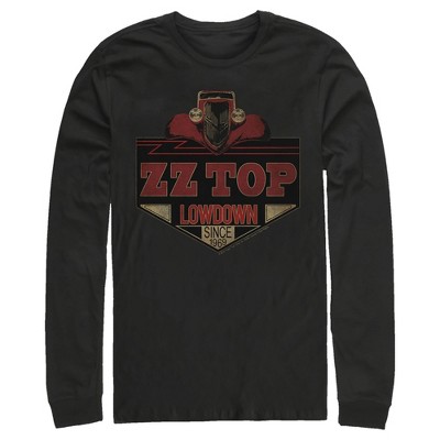 Men's Zz Top Lowdown Long Sleeve Shirt - Black - Medium : Target