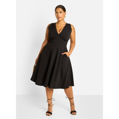 Rebdolls Women's Kamelia Skater Midi Dress