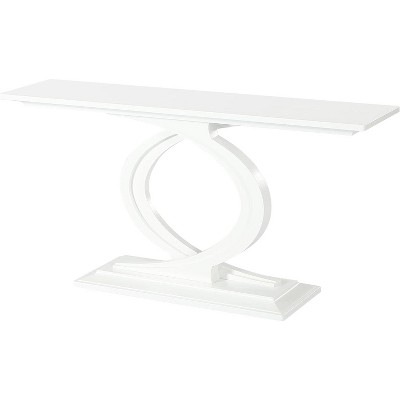 Tribesigns 59 Inches White Modern Console Table
