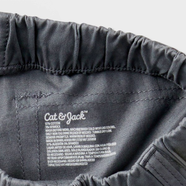 Pantalones de tejido con cintura elástica de pierna recta adaptables para niños - Cat & Jack™ 3