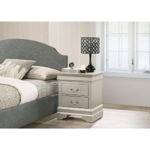 NicBex 21 Inch Nightstand with 2 Drawers,Bedside Tables with Metal Handles for Bedroom,Living Room - 1 of 4