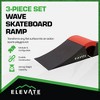 Elevate Outdoor Wave Skateboard Ramp 3-Piece Set with 3 Setup Options, Orange - 2 of 4