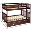 Donco Kids Mission Bunk Bed withTrundle, Full/Full/Twin, Dark Cappuccin - 3 of 4