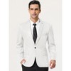 Lars Amadeus Men's Dress Slim Fit Single Breasted One Button Prom Suit Sports Blazer - 2 of 4