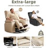 27" Oversized Recliner with Heat & Massage – 360° Swivel & Manual Rocking, Remote Control for Living Room, Bedroom - 3 of 4
