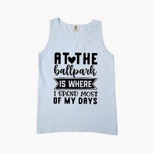 Simply Sage Market Women's At The Ballpark Garment Dyed Heavy Weight Tank - 1 of 2
