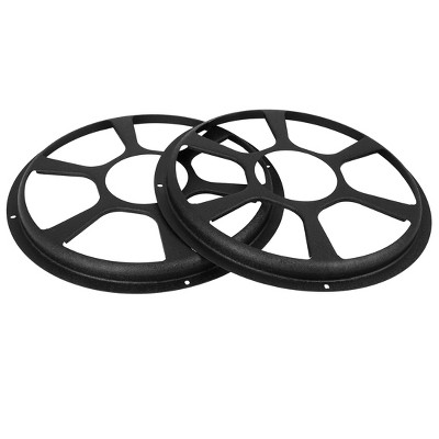 Unique Bargains Universal Car Audio Speaker Hollow Mesh Subwoofer Grill Cover Protector Black 12" 2Pcs