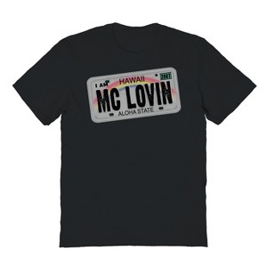 Superbad Men's Mc Lovin License Plate Short Sleeve Graphic Cotton T-Shirt - 1 of 1