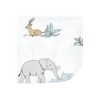 Hudson Baby Infant Boy Flannel Cotton Washcloths, Boy Safari World 12-Pack, One Size - 3 of 4