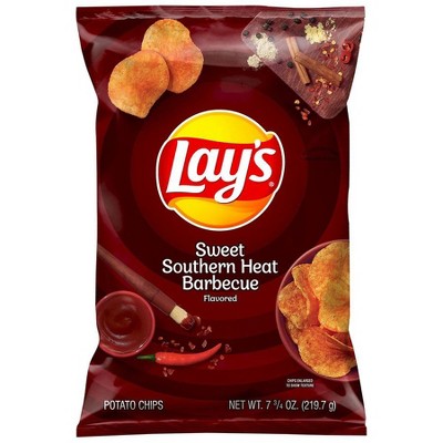 Lay's Potato Chips Sweet Southern Barbeque 7.75 Oz