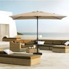 Hyleory 10FT Market Umbrella for All Seasons, 6 Iron Core Ribs, Size: 120" x 96" - 3 of 4