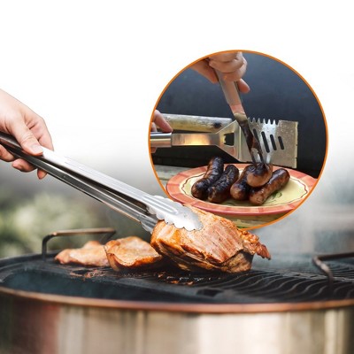 Cheer Collection Stainless Steel Grilling Tool Set