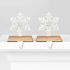 2pk Christmas Lit Snowflake Stocking Holder - Wondershop™ - 3 of 4