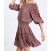 Women's Smocking Short Dress - Hailey & Co - 4 of 4