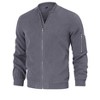 BLUEMING Mens Varsity Leather Jacket Vintage Lightweight Suede Bomber Softshell Flight Casual Jacket - 3 of 4