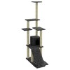 vidaXL Cat Tree Dark grey Engineered wood, plush, sisal 61.0 in tall - 2 of 4