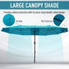 NicBex 15FT Large Double-Sided Patio Umbrella,Oversized Outdoor Market Umbrella,Patio Umbrella with Crank & Vents for Pool & Deck - 4 of 4