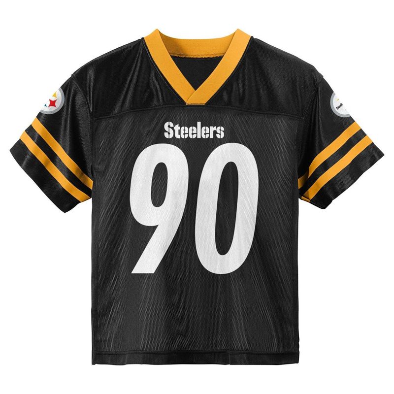 NFL Pittsburgh Steelers Toddler Boys&#39; Short Sleeve Watt Jersey, 2 of 4