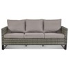 Buenhomino Outdoor Patio Furniture - Wicker Sofa with Removable Cushion, 3 Seater Rattan Couch with Deep Seat for Balcony Deck Backyard - 2 of 4