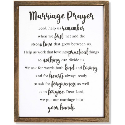 Farmlyn Creek Religious Home Wall Decor, Marriage Prayer (11.75 x 15 Inches)