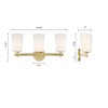 Crystorama Lighting Colton 3 - Light Sconce in  Aged Brass - 3 of 3