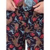 Jurassic World Boys' Blue T-Rex Park Logo Sleep Pajama Set Shorts Black - 3 of 4