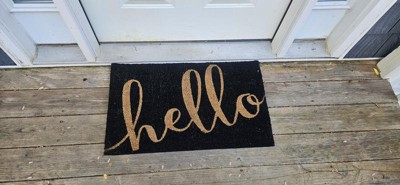 Flash Furniture Harbold 18 X 30 Indoor/outdoor Coir Doormat With Welcome  Message And Non-slip Backing : Target