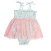 RuffleButts Baby Girls Tie Smocked Tulle Skirted Romper - 2 of 4
