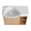 Racxily 24'' Wall-Mounted Bathroom Vanity with White Ceramic Sink & Soft-Close Door, KD-Packing - 2 of 4