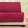 Antimicrobial Quilted Armless Loveseat Furniture Protector - Sure Fit - image 3 of 3