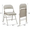 Folding Chairs with Padded Cushions, Hold Up to 350 Pounds, Suitable for Dining Room, Home Office, Indoor and Outdoor Events - 3 of 4