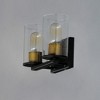 Maxim Lighting Sleek 2 - Light Vanity in  Antique Brass/Black - 2 of 4