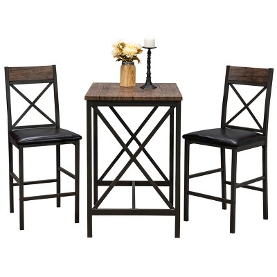 3pc Dining Set Black - Home Source