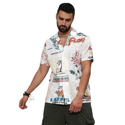 Campus Sutra Men Men's Multicolour Retro Graphic Shirt