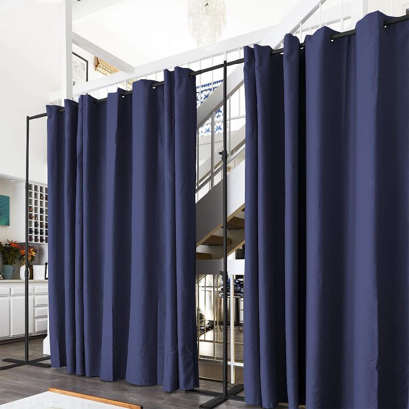 Room Dividers Now 8ft Tall x 5ft - 6ft 8in Wide Room Divider Kit - Small - Blue, 2 of 4