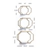 Plum & Post Hudson Mirrored Wall Shelves Set of 3 - 3 of 3