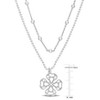 EVERLY JEWELRY | Sterling Silver 2-Strand Ball Bead Chain Necklace - 19 in - 3 of 4