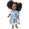 Doll Clothes Superstore Handmade Blue Flower Dress Fits Our Generation American Girl My Life Dolls - 2 of 4