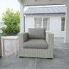 Vynxaria Patio End Tables - Whitewashed Birch Look, 22.5"x22.5"x20.5" Durable Outdoor Accent - 4 of 4