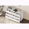 CAVINAS  6-Drawer Dresser with 2 Rows,Modern Storage Cabinet Dresser for Bedroom,Entryway,Bedroom Furniture with Legs and Metal Handles - 2 of 4