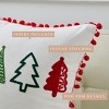 Christmas Holiday Embroidered Throw Pillow - Great Bay Home - 4 of 4