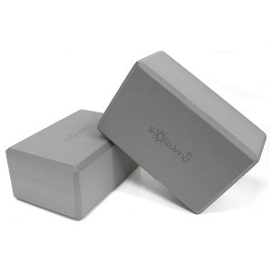 Sol Living Yoga Block Meditation Exercise Equipment for Yoga and Pilates 4" x 6" x 9" - 1 of 4