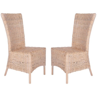 Allen Accent Chair - ACH6506A - Set of 2 - Natural White Wash - Safavieh