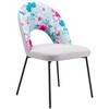 Zuo Torrey Dining Chair (Set of 2) Multicolor Print & Gray - 4 of 4
