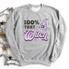 Simply Sage Market Women's Graphic Sweatshirt Purple 100% That Witch - 3 of 4