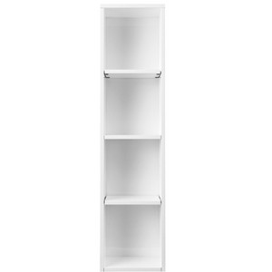 James Martin Vanities Milan 12" Storage Cabinet (Short), Modern Grey Glossy - 1 of 3