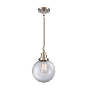 Beacon - 1 Light Stem Hung Mini Pendant In Industrial Style-12.63 Inches Tall and 8 Inches Wide - 1 of 1