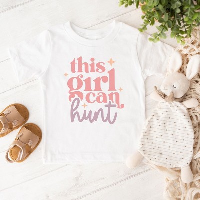 The Juniper Shop This Girl Can Hunt Youth Short Sleeve Tee - M - White — фото 2