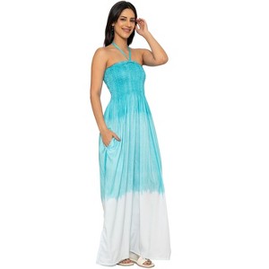 cyan green dress Melva | MINT Bandeau Maxi Dress